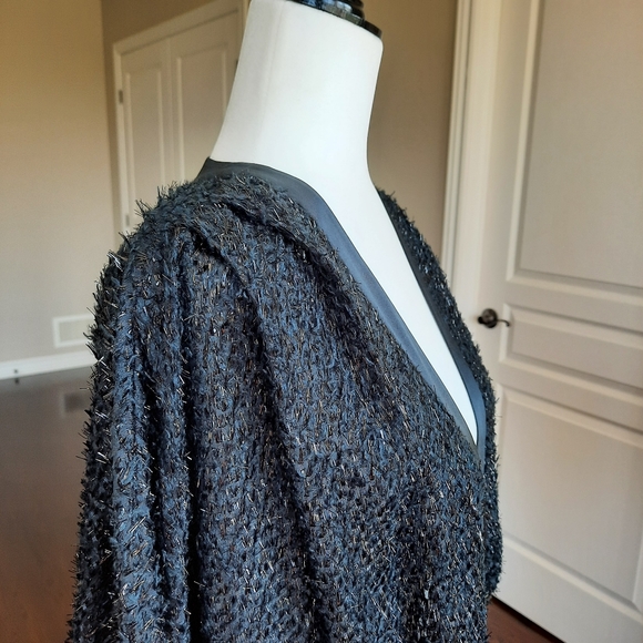 Marc by Marc Jacobs Black Silk Blended Cardigan Small - Picture 2 of 9